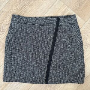Women's Theory Black Tweed Skirt
